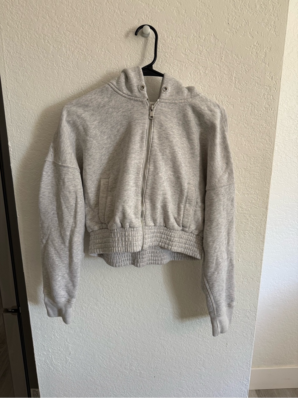 Abercrombie & Fitch Light Gray Zip-Up Hoodie Jacket